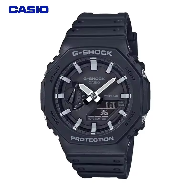 Casio GA-2100 Men Watch G-SHOCK Series Multifunctional Dual-dial Stopwatch Week Double Display Outdoor Sports Waterproof